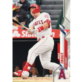 modern baseball card batter swinging
